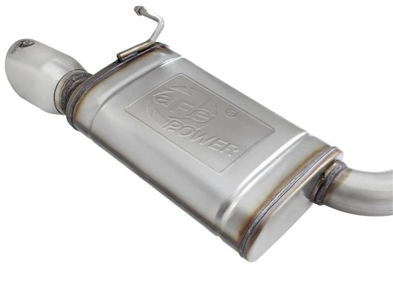 aFe MACHForce XP Exhausts Cat-Back SS-304 EXH w/ Polished Tips 15-16 Ford Mustang EcoBoost 2.3L (t) - Additional View 8