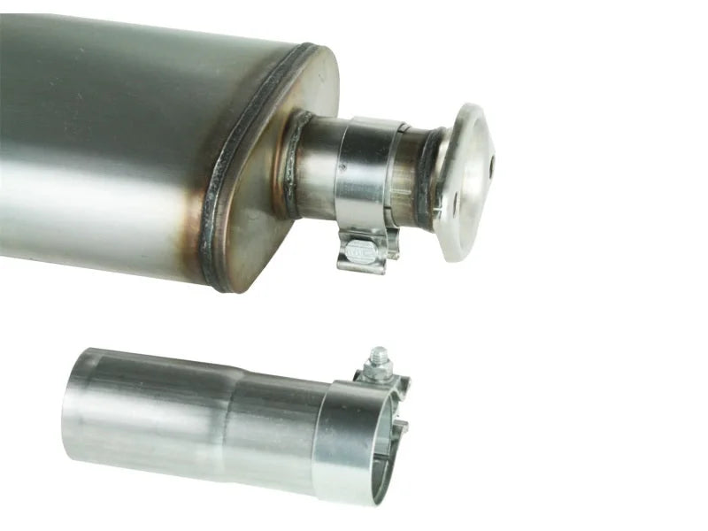 aFe MACHForce XP Exhausts Cat-Back SS-409 EXH CB Jeep Cherokee XJ 91-01 I6-4.0L HT - 2.5 In. - Back View