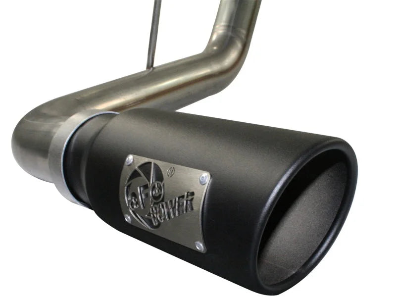 aFe MACHForce XP Exhausts Cat-Back SS-409 EXH CB Toyota Tundra 10-11 V8-5.7L 145.7 WB (blk tip) - Side View