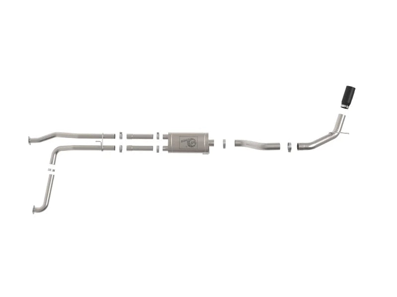 aFe MACHForce XP Exhausts Cat-Back SS-409 Nissan Titan XD 16-19 V8-5.6L - Black - Additional View 6