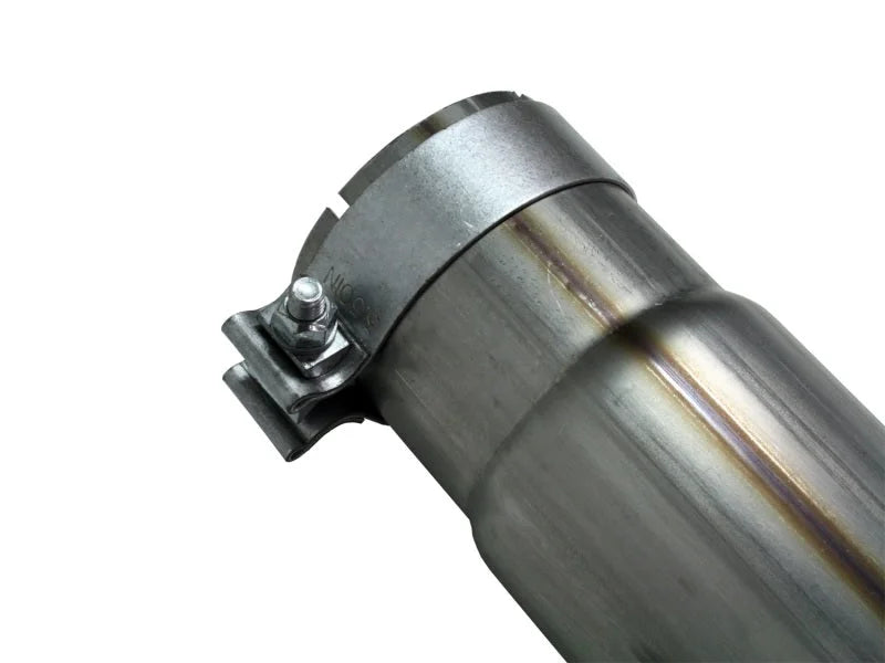 aFe MACHForce XP Exhausts DPF-Back SS-409 EXH DB Ford Diesel Trucks 8-10 V8-6.4L (td) - Back View