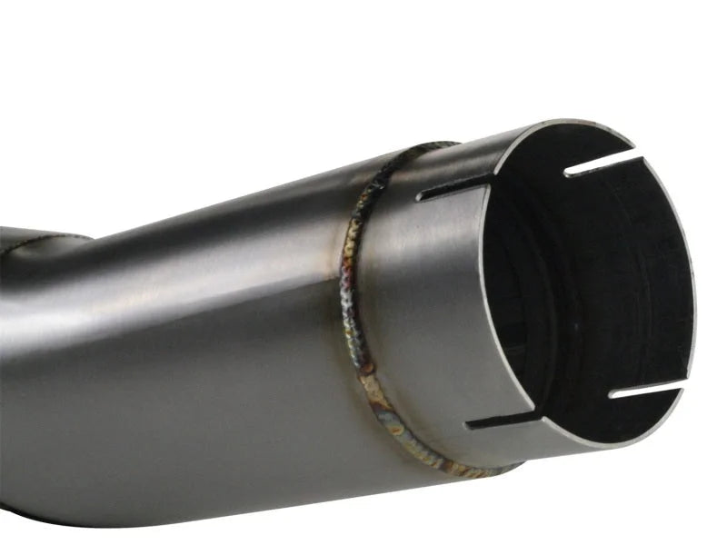 aFe MACHForce XP Exhausts Down-Pipe Back SS-304 EXH DP-B BMW 535i (F10) 11-12 L6-3.0L (t) SS-304 - Side View