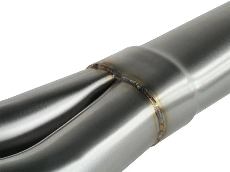 aFe MACHForce XP Exhausts Down-Pipe Back SS-304 EXH DP-B BMW 535i (F10) 11-12 L6-3.0L (t) SS-304 - Back View