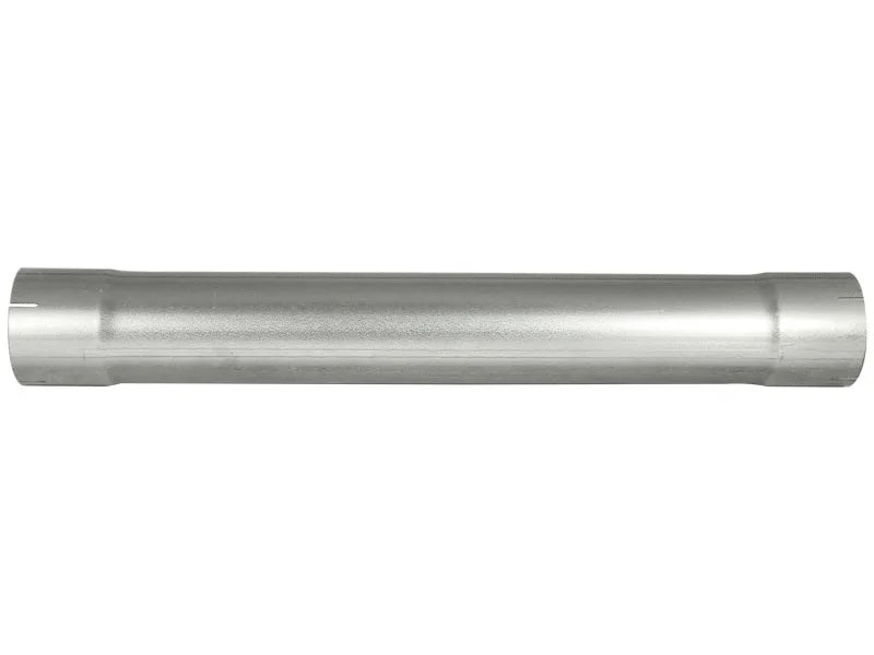 aFe MACHForce XP Exhausts Muffler Delete Aluminized 4 ID In/Out 8 Dia - Back View