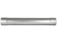Load image into Gallery viewer, aFe MACHForce XP Exhausts Muffler Delete Aluminized 4 ID In/Out 8 Dia - Back View