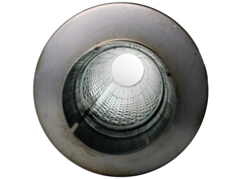 aFe MACHForce XP Exhausts Mufflers SS-409 EXH Muffler 4 ID In/Out 8 Dia - Installation View