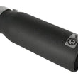 Load image into Gallery viewer, aFe MACHForce XP Exhausts Tips SS-304 EXH Tip 3in x 4Out x 12L Bolt-On (blk) - Main Product View