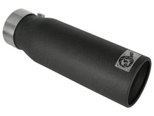 Load image into Gallery viewer, aFe MACHForce XP Exhausts Tips SS-304 EXH Tip 3in x 4Out x 12L Bolt-On (blk) - Main Product View