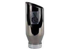 Load image into Gallery viewer, aFe MACHForce XP Exhausts Tips SS-304 EXH Tip 4In x 6Out x 15L Bolt-On (blk chrome) - Main Product View