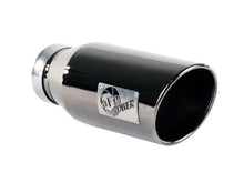 Load image into Gallery viewer, aFe MACHForce XP Exhausts Tips SS-304 EXH Tip 4In x 6Out x 15L Bolt-On (blk chrome) - Detail View