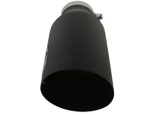 Load image into Gallery viewer, aFe MACHForce XP Exhausts Tips SS-304 EXH Tip 4In x 7Out x 18L Bolt-On (blk) - Additional View 9