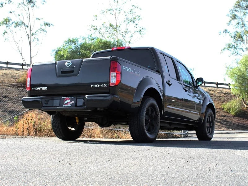 aFe MACHForce XP High Tuck Exhausts Cat-Back SS-409 CB Nissan Frontier 05-15 V6-4.0L - Side View