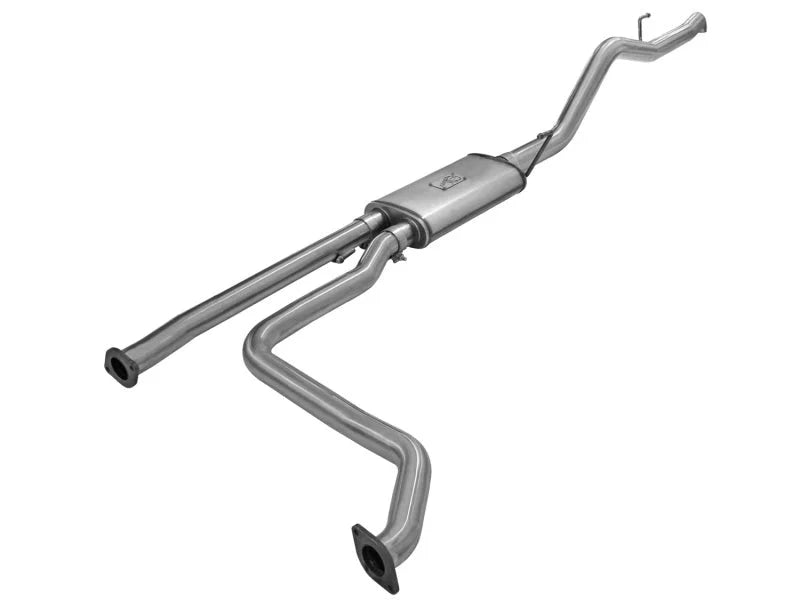 aFe MACHForce XP High Tuck Exhausts Cat-Back SS-409 CB Nissan Frontier 05-15 V6-4.0L - Installation View