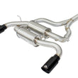 Load image into Gallery viewer, aFe MACHForce XP SS-304 Black Tip 2.5in Dia Axle Back Exhaust 12-15 BMW 335i (F30) 3.0L (t) - Main Product View