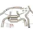 Load image into Gallery viewer, aFe MACHForce XP SS-304 Polish Tip 3.0in-2.5in Dia Cat Back Exhaust 11-13 BMW 335i (E90/E92) 3.0L - Back View