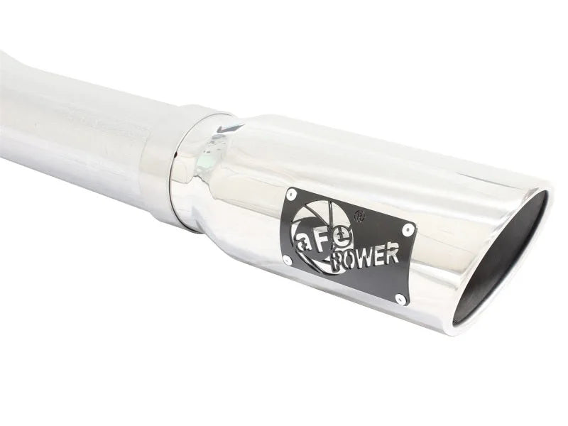 aFe MACHForce XP SS Exhaust 3in to 3.5in Cat-Back w/ Polished Tip 15 Ford F-150 EcoBoost V6 2.7/3.5L - Additional View 5