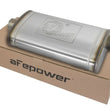 Load image into Gallery viewer, aFe MACHForce XP SS Muffler 3in Center Inlet / 3in Offset Outlet 22in L x 11n W x 6in H Body - Main Product View