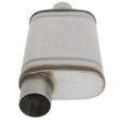 Load image into Gallery viewer, aFe MACHForce XP SS Muffler 3in Center Inlet / 3in Outlet 9in L x 4in W x 14in Body - Installation View
