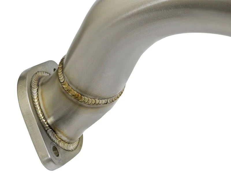 aFe MACHForce-Xp 2in 304 SS Cat-Back Exhaust w/Carbon Fiber Tips 13-16 Porsche Boxster 2.7L/3.4L - Back View