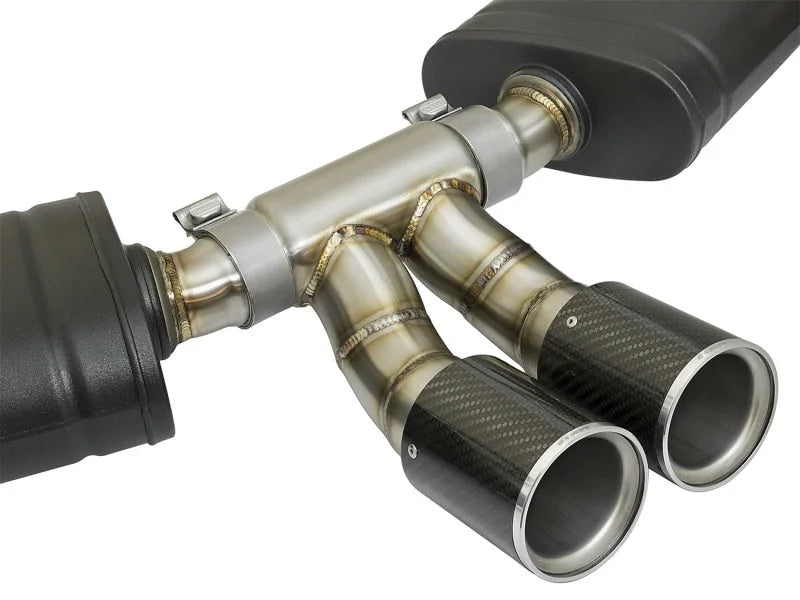 aFe MACHForce-Xp 2in 304 SS Cat-Back Exhaust w/Carbon Fiber Tips 13-16 Porsche Boxster 2.7L/3.4L - Installation View