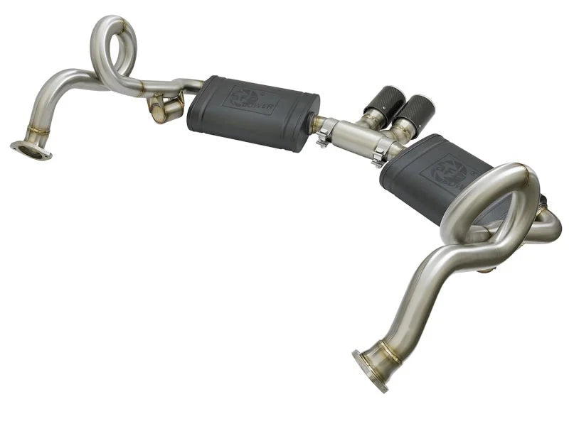 aFe MACHForce-Xp 2in 304 SS Cat-Back Exhaust w/Carbon Fiber Tips 13-16 Porsche Boxster 2.7L/3.4L - Additional View 8