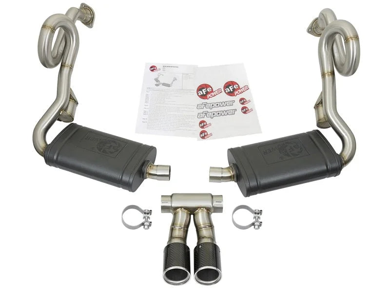 aFe MACHForce-Xp 2in 304 SS Cat-Back Exhaust w/Carbon Fiber Tips 13-16 Porsche Boxster 2.7L/3.4L - Additional View 9
