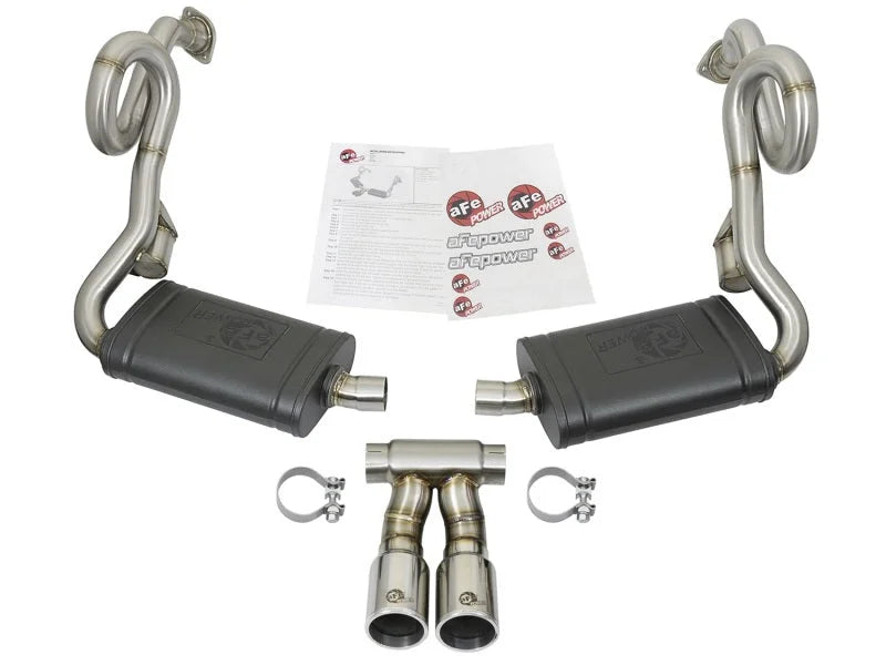 aFe MACHForce-Xp 2in 304 SS Cat-Back Exhaust w/Polished Tips 13-16 Porsche Boxster/Cayman 2.7L/3.4L - Additional View 7