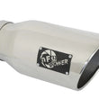 Load image into Gallery viewer, aFe MACHForce-Xp 5in Inlet x 7in Outlet x 15in length 409 Stainless Steel Exhaust Tip - Main Product View