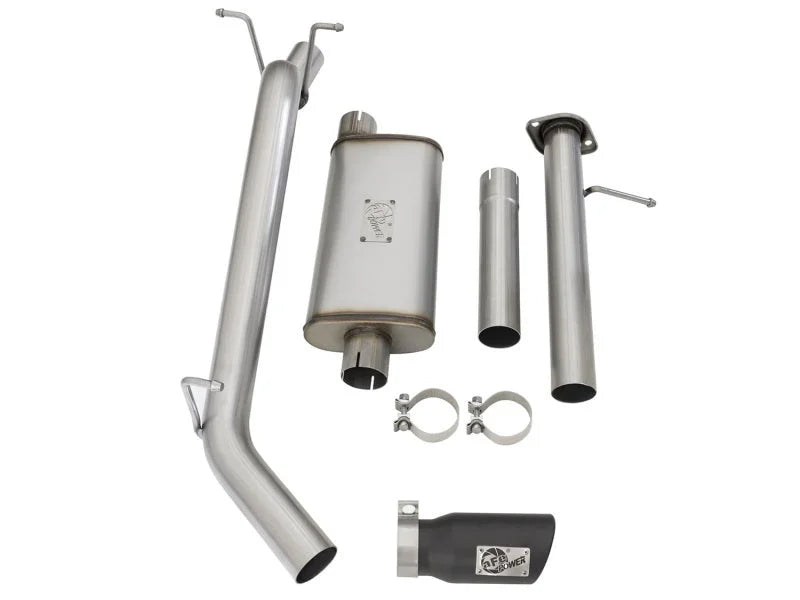 aFe Mach Force-XP Exhaust 3in CB SS 15-17 GM Colorado/Canyon 2.5L/3.6L Side Exit w/ Black Tip - Additional View 6