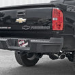 Load image into Gallery viewer, aFe Mach Force-XP Exhaust 3in CB SS 15-17 GM Colorado/Canyon 2.5L/3.6L Side Exit w/ Polished Tip - Installation View