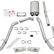 Load image into Gallery viewer, aFe Mach Force-XP Exhaust 3in Cat-Back SS 14-15 GM 1500 Trucks 4.3L/5.3L Dual Split w/ Polished Tip - Side View