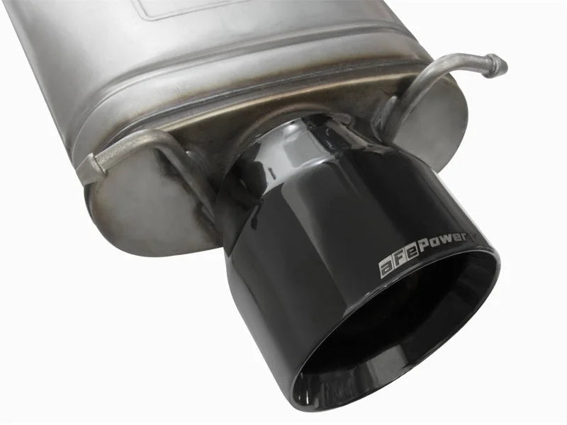 aFe Mach Force-Xp 3in CB Stainless Steel Dual Exhaust System w/ Black Tips 09-15 Cadillac CTS-V - Installation View