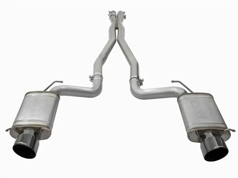 aFe Mach Force-Xp 3in CB Stainless Steel Dual Exhaust System w/ Black Tips 09-15 Cadillac CTS-V - Additional View 5