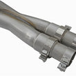 Load image into Gallery viewer, aFe Mach Force-Xp 3in CB Stainless Steel Dual Exhaust System w/Polished Tips 09-15 Cadillac CTS-V - Side View