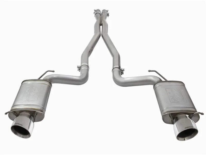 aFe Mach Force-Xp 3in CB Stainless Steel Dual Exhaust System w/Polished Tips 09-15 Cadillac CTS-V - Additional View 7