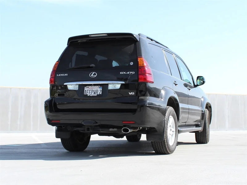 aFe MachFORCE XP Cat-Back 05-09 Lexus GX470 V8 4.7L 409SS w/ Oval Polished Tips Exhaust System - Back View