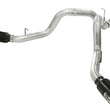 Load image into Gallery viewer, aFe MachForce XP Exhaust 4inch DP-Back All SS 2011-14 GM Diesel Trucks V8-6.6L LML Black Tips - Main Product View