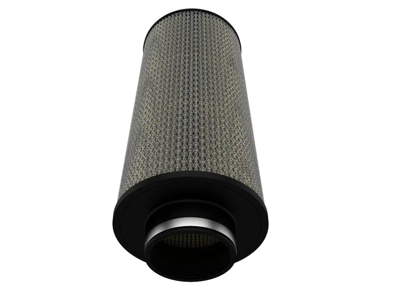aFe Magnum FLOW Air Filter w/ Pro GUARD 7 Media 4in Flange x 15in Height - Back View