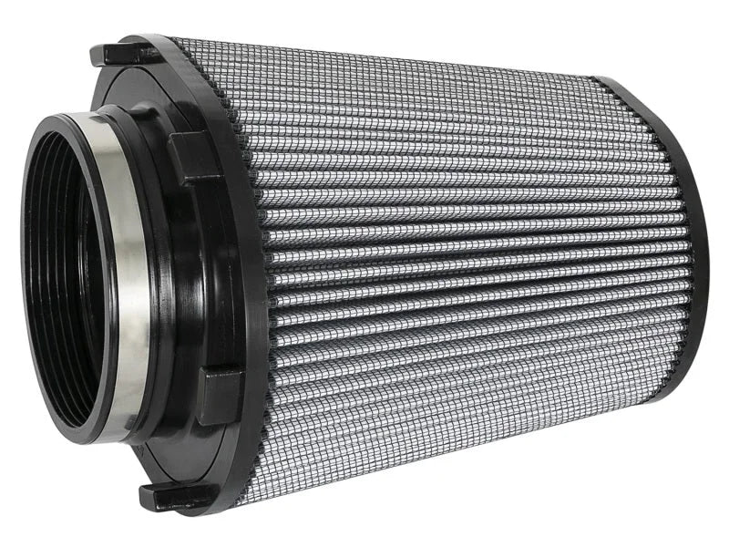 aFe Magnum FLOW Intake Replace Air Filter w/PDS Media 5in F / 9x7.5in B / 6.75x5.5in T (Inv) / 9in H - Back View