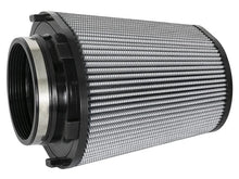 Load image into Gallery viewer, aFe Magnum FLOW Intake Replace Air Filter w/PDS Media 5in F / 9x7.5in B / 6.75x5.5in T (Inv) / 9in H - Back View