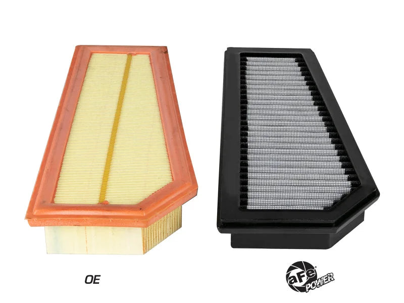 aFe Magnum FLOW OE Replacement Filter w/ Pro Dry S Media 12-15 Mercedes-Benz C250 L4-1.8L - Installation View