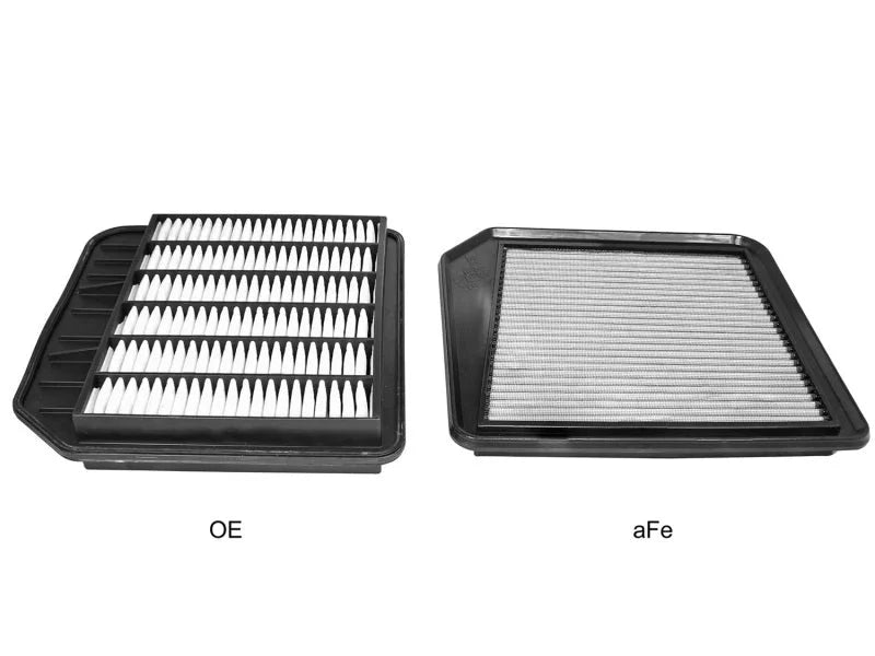 aFe Magnum FLOW OER Pro Dry S Air Filter 11-13 Infiniti QX56 V8-5.6L - Side View