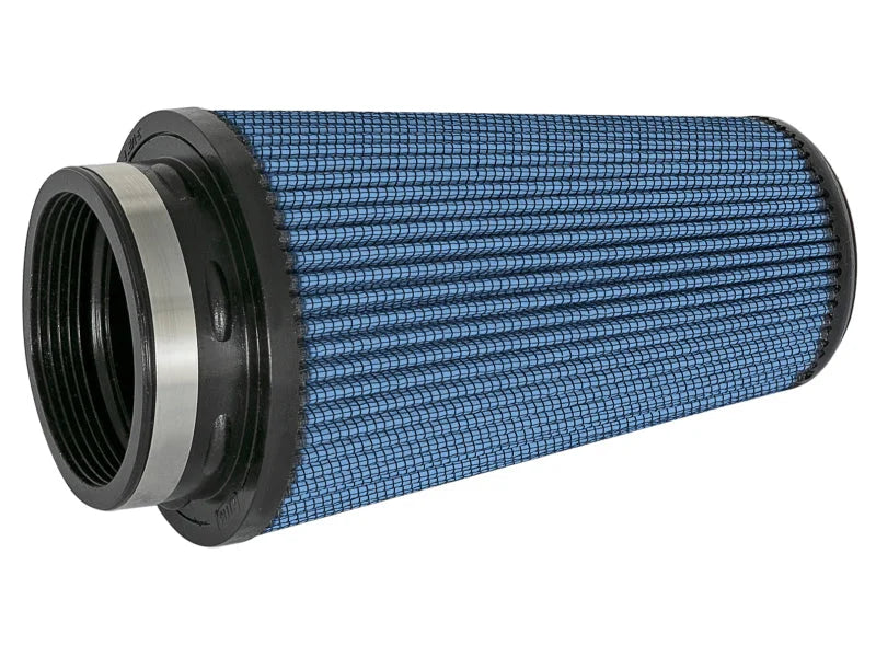 aFe Magnum FLOW Pro 5R Air Filter 3-1/2in F x 5in B x 3-1/2in T (INV DOME) x 8in H - Side View