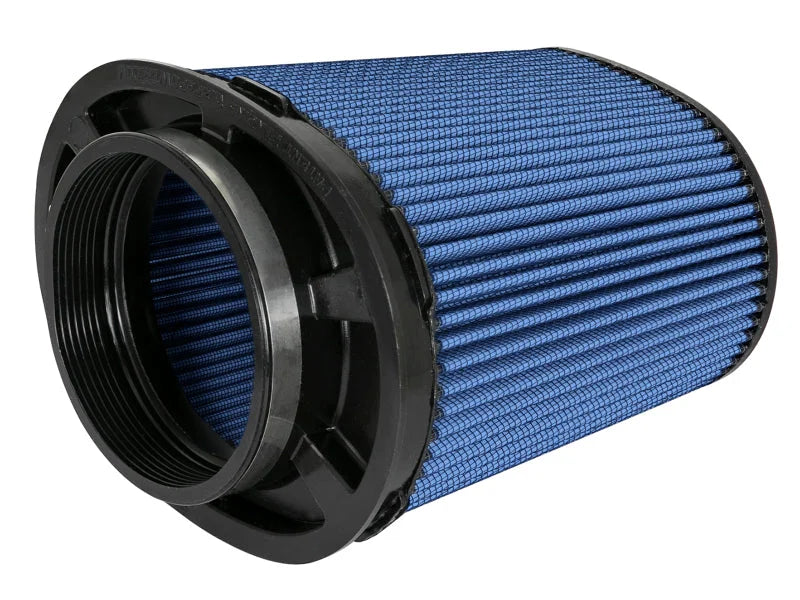 aFe Magnum FLOW Pro 5R Replacement Air Filter 5in F x (9x7) B x (7-1/4x5) T (Inverted) / 8in H - Side View