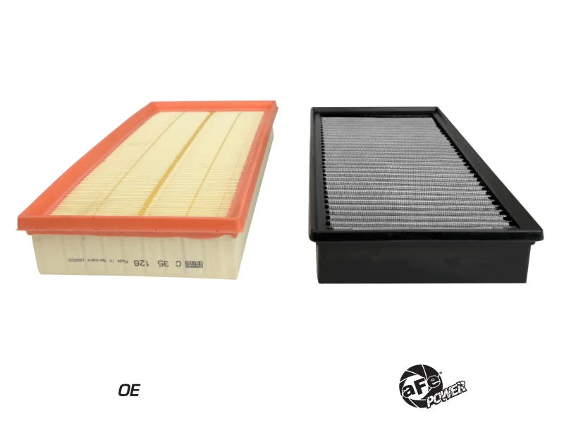 aFe Magnum FLOW Pro DRY S OE Replacement Filter 10-20 Land Rover v8-5.0L (Single) - Installation View