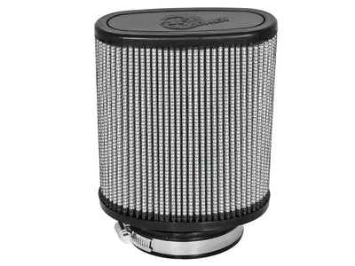 aFe Magnum FLOW Pro DRY S Universal Air Filter 3.5in Flange 5.75x5in Base 6x2.75in Top 6.5in Height - Main Product View