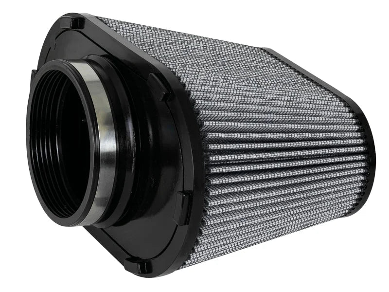 aFe Magnum FLOW Pro DRY S Universal Air Filter F-5in. / B-(8.5 x 4) MT2 / T-(7.5) / H-9in. - Back View
