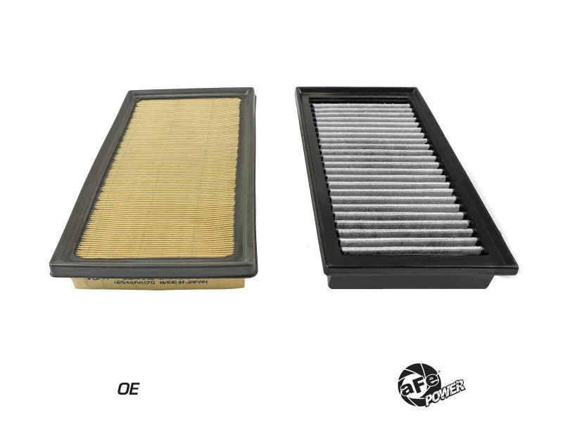 aFe Magnum FLOW Pro Dry S Air Filter 17-20 Subaru BRZ 2.0L - Back View