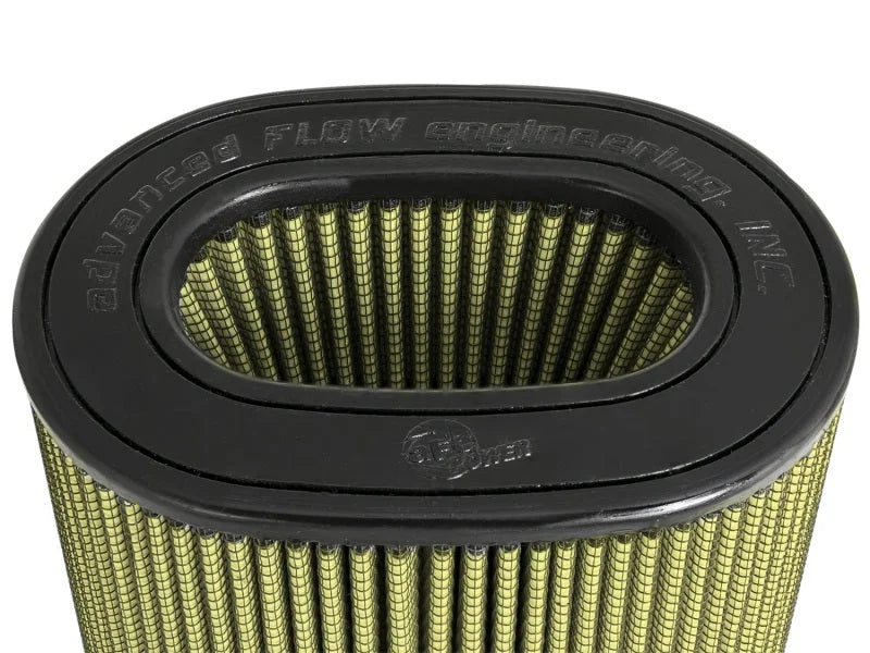 aFe Magnum FLOW Pro GUARD 7 Replacement Air Filter F-(7X4.75) / B-(9X7) / T-(7.25X5) (Inv) / H-9in. - Installation View