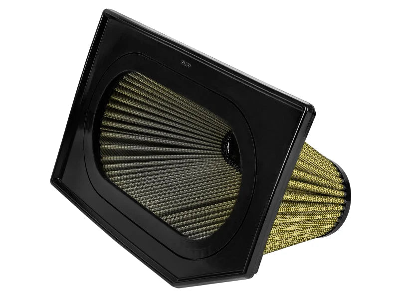 aFe Magnum FLOW Pro Guard7 Inverted Replacement Air Filter 18-19 Jeep Wrangler (JL) I4-2.0L(t) - Side View
